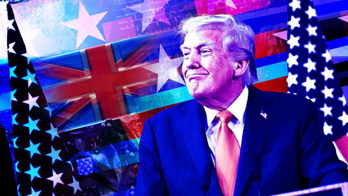 Trump Visit Turns Political still