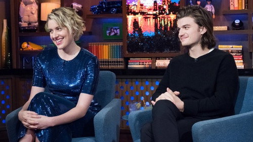 Greta Gerwig & Joe Keery still