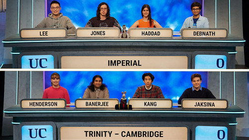 University Challenge Season 53 Episode 35 - Semi-Final 1: Imperial v Trinity, Cambridge