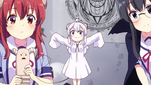 The Demon Girl Next Door Season 1 Episode 10 - The Ancestor Evolves!! A Pair of Glasses Reflect Within a Dark Lab