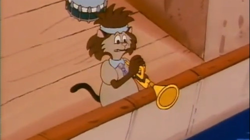 Young Cat with a Horn still