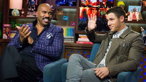 Nick Jonas & Steve Harvey still