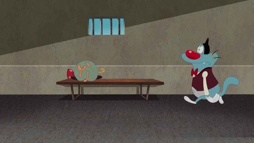 Oggy and the Cockroaches Season 5 Episode 36 - Oggy and the Tramp