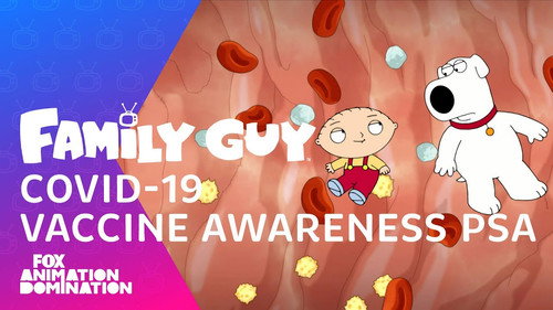 Family Guy COVID-19 Vaccine Awareness PSA still