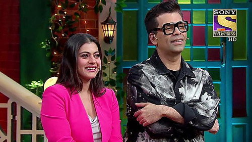 Karan Johar And Kajol Have Coffee With Kapil still