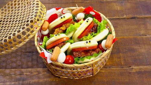 BENTO EXPO Season 5 Episode 3 - Rainbow Kakiage Bento & Sweet-and-Sour Chicken Buns Bento