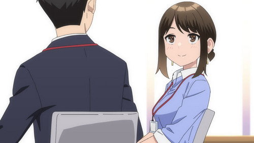 Ganbare Doukichan Season 1 Episode 2 - My coworker and I were in the elevator together and then we were trapped inside together