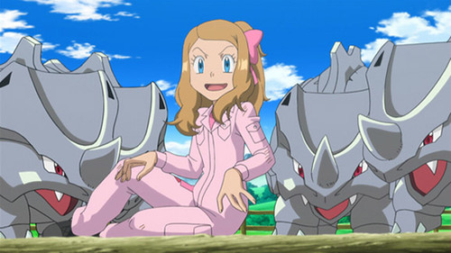 Pokémon Season 17 Episode 7 - Giving Chase at the Rhyhorn Race!