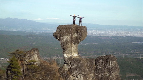 Climbing Fun on Sacred Mt. Myogi still