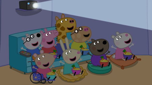 Peppa Pig Season 8 Episode 18 - Movie Night