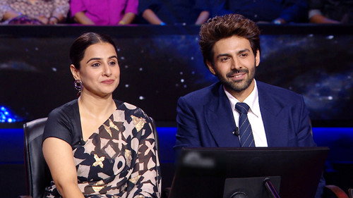 Vidya Balan And Kartik Aaryan On The Hot Seat still