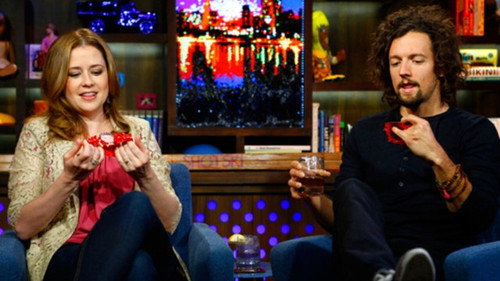 Jenna Fischer & Jason Mraz still