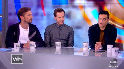 Rami Malek, Joe Mazzello, and Gwilym Lee still