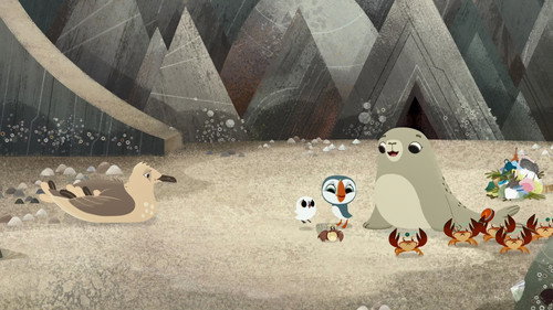 Puffin Rock Season 1 Episode 7 - Beach Rescue