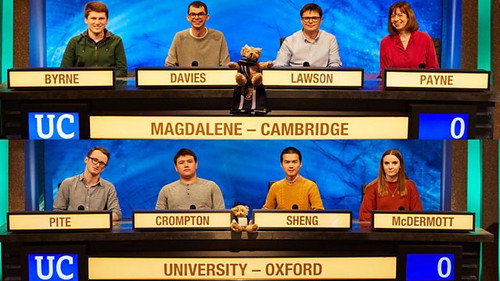 University Challenge Season 50 Episode 14 - Magdalene College, Cambridge v University College, Oxford