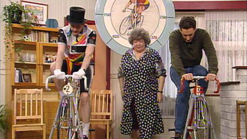 Fietsen op rollen still