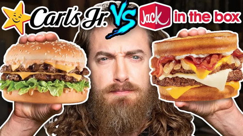 Carl's Jr. vs. Jack In The Box Taste Test | FOOD FEUDS still
