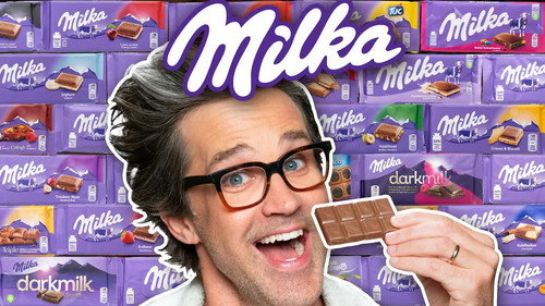 We Tried EVERY Milka Flavor still