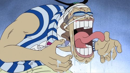 One Piece Season 4 Episode 109 - The Key to a Great Comeback Escape! The Wax-Wax Ball!