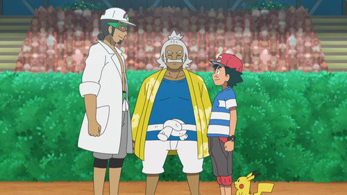 Pokémon Season 22 Episode 49 - Exhibition Unmasked!