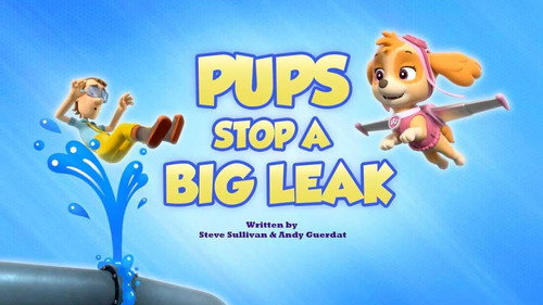 Pups Stop a Big Leak still