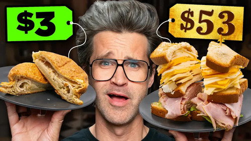 Good Mythical Morning Season 25 Episode 12 - Cheap vs. Expensive Sandwich Taste Test
