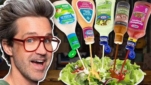 Mixing EVERY Salad Dressing Into A Super Dressing still