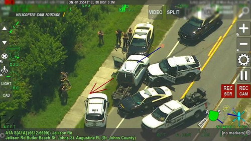 Trapped Suspect still