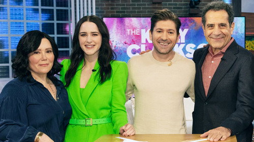 Rachel Brosnahan and The Marvelous Mrs. Maisel Cast still