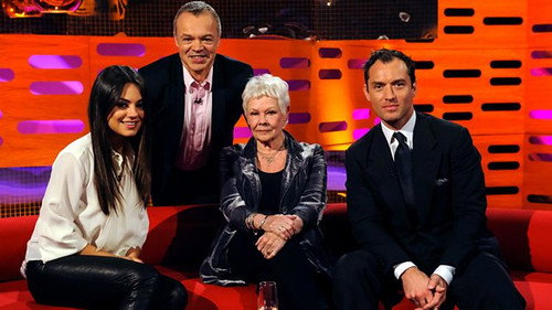 The Graham Norton Show Season 12 Episode 18 - Jude Law, Mila Kunis, Dame Judi Dench, Olly Murs
