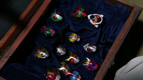 The Kamen Rider Rings still