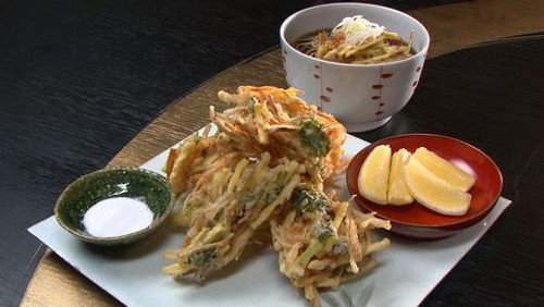 Authentic Japanese Cooking: Kaki-age Tempura still