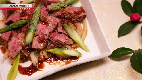 Authentic Japanese Cooking: Ginger Beef Steak still