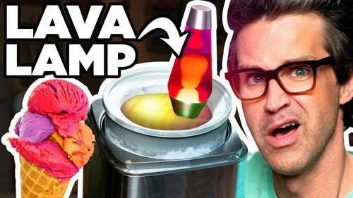 Putting Weird Things In An Ice Cream Maker (Test) still