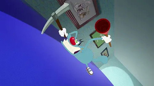 Oggy and the Cockroaches Season 6 Episode 18 - Ups and Downs