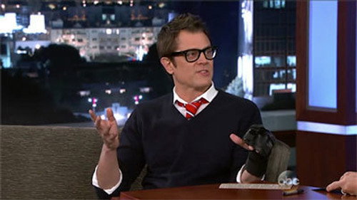 Johnny Knoxville & Jackson Nicoll; Julianne Hough; Ariana Grande still