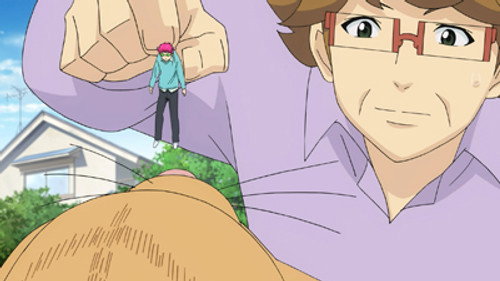 The Disastrous Life of Saiki K. Season 1 Episode 18 - Teruhashi's Second Visit to the Saiki Residence + It's a Piece of Cake! The Straw Millionaire + Transformation! Super Size + He Should Repeat the Grade + Max Excitement! Karaoke Party