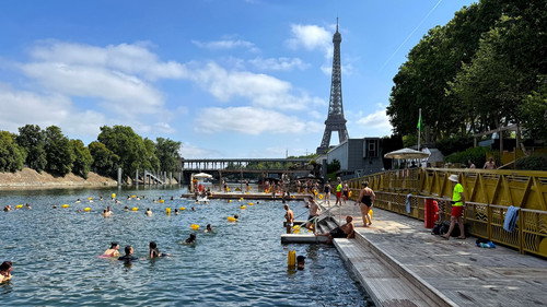 River swimming in the city still