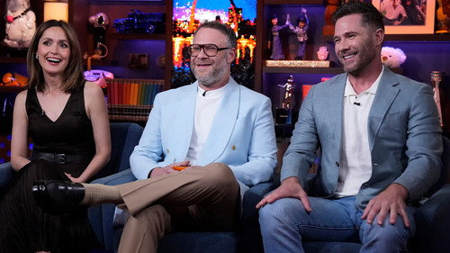 Seth Rogen, Rose Byrne, Luke Macfarlane still