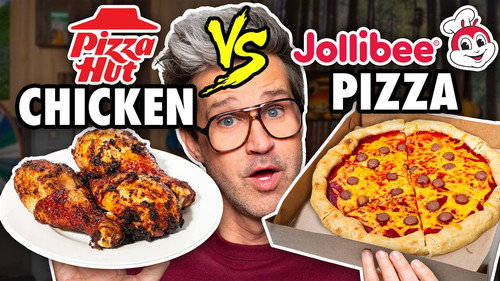 Combining Fast Food Chicken And Pizza (Taste Test) still