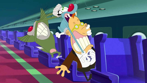 Oggy and the Cockroaches Season 7 Episode 16 - Panic In the Air