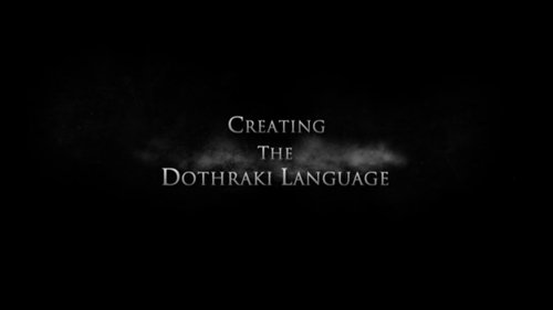 Creating the Dothraki language still