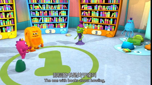 Monster Math Squad Season 1 Episode 8 - Big Burp Monster At The Library