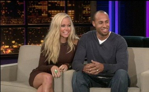 Kendra Wilkinson and Hank Baskett - Guest host Ross Mathews still