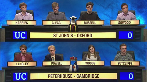 St John's College, Oxford v Peterhouse, Cambridge still
