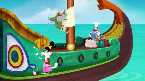 Oggy and the Cockroaches Season 6 Episode 100 - Oggy and the Short-Sighted Cyclops