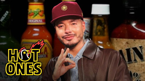 Hot Ones Season 30 Episode 4 - J Balvin Rides A Heat Rollercoaster While Eating Spicy Wings