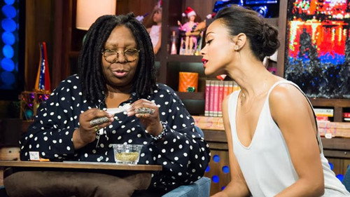 Whoopi Goldberg & Zoe Saldana still