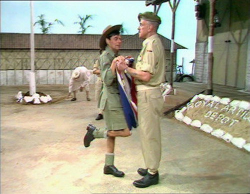 Showing the Flag still