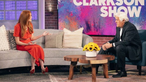 Guest Host Jay Leno, Johnny Knoxville, Rachel Wolfson, Abigail Cowen still